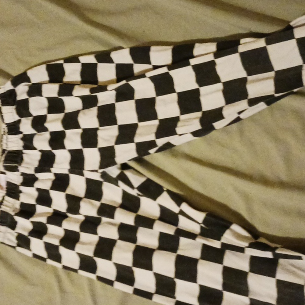 Checkered leggings